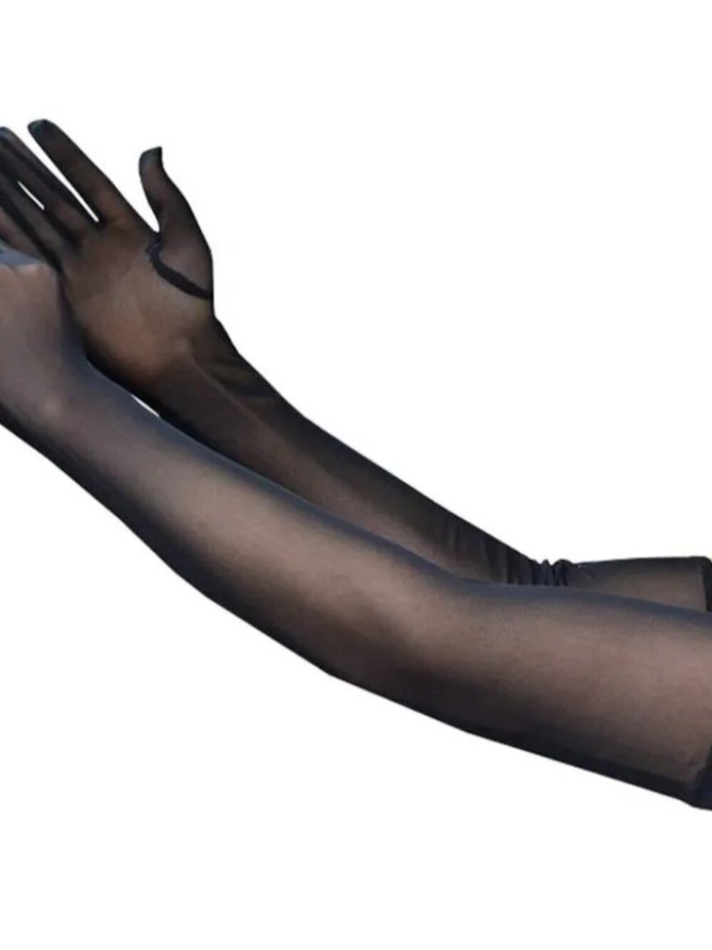 Women Black Sheer Gloves for Women Girl Opera Halloween Costume